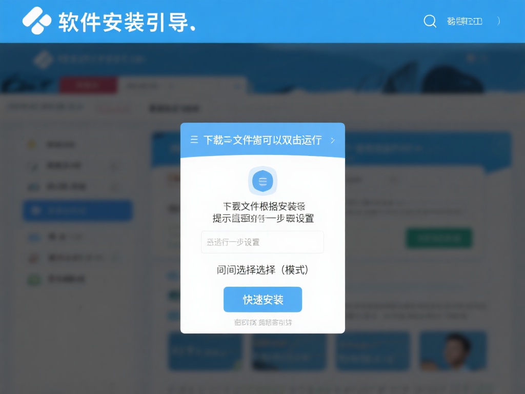 软件安装向导：下载后的文件通常可以双击运行，根据安